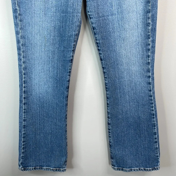 VINTAGE LEVIS Y2K Boot Cut Jeans Blue Medium Denim Mid Rise Red Tab Stretch 12 - Picture 4 of 12